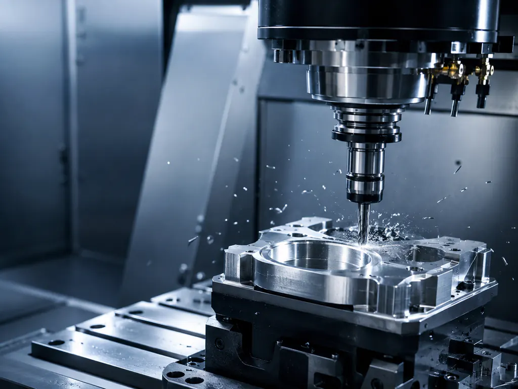 Metal parça üzerinde hassas CNC frezeleme işlemi